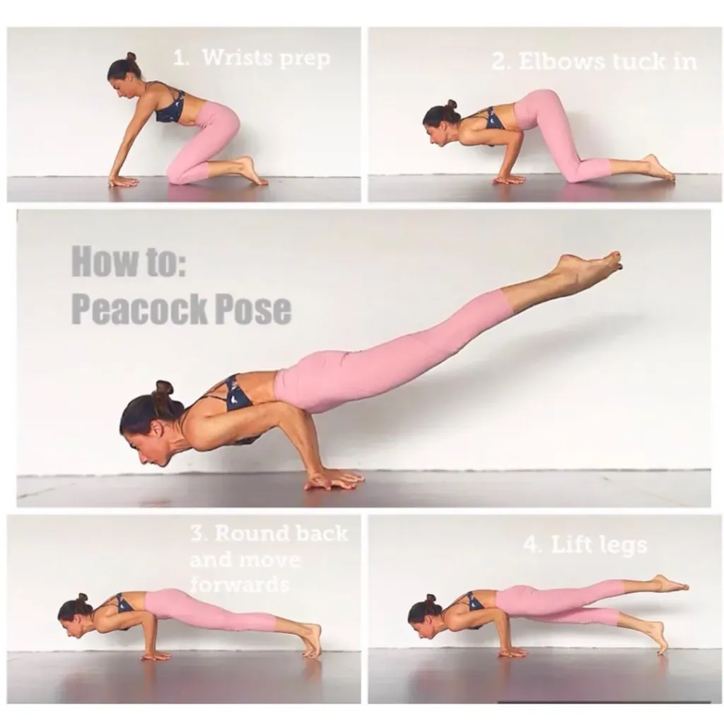 Mayurasana - Peacock Pose step by step