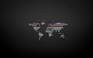 Simple World Map Design with Lines HD Wallpaper