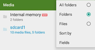 Change files and folder view