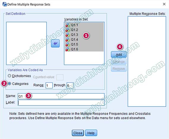 Mã hóa câu hỏi nhiều lựa chọn trong SPSS