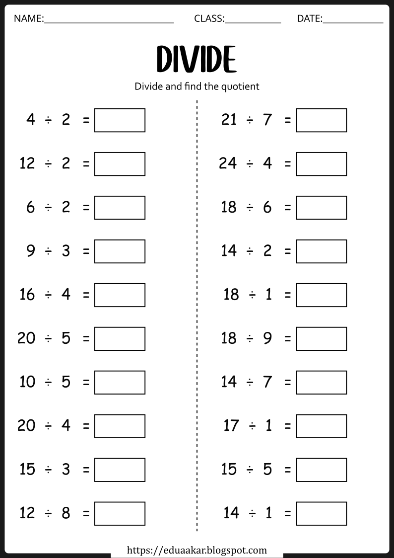 Division Worksheets