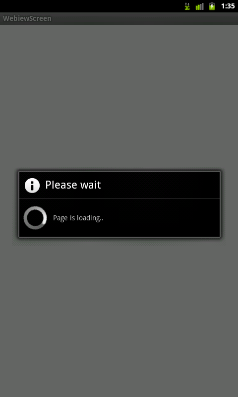 ... tutorial, Source Code : Android Webview example with progress dialog