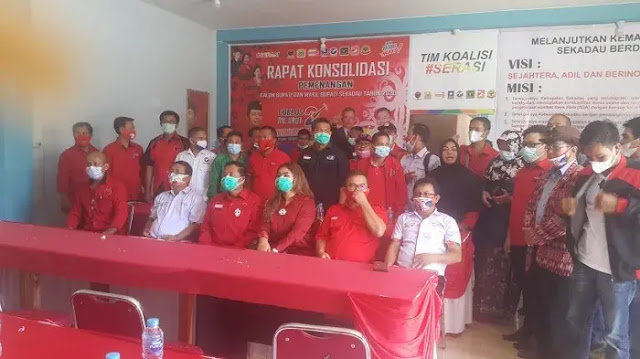 Rapat konsolidasi pemenangan Calon Bupati dan Wakil Bupati Sekadau Tahun 2020