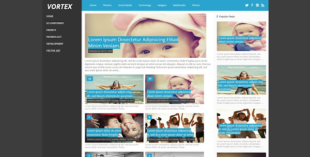 Responsive Magazine Blogger Template