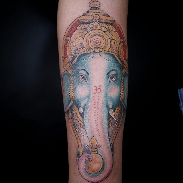 Tatuagem Ganesha: 60 ideias masculinas