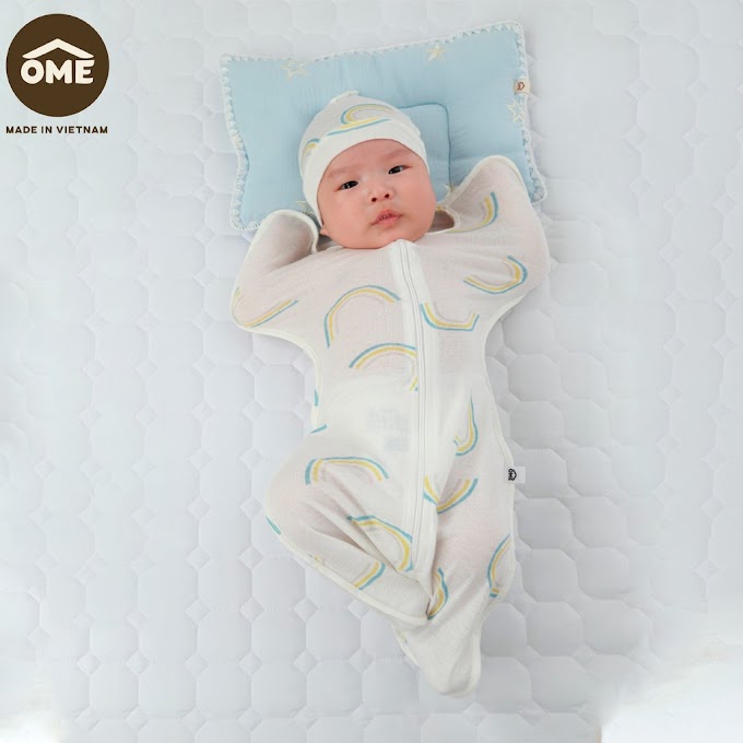 [ sodakids1406 ] Ủ kén ngủ cho bé cao cấp OME Hàng chính hãng - Sử dụng chất liệu vải co giãn đa chiều