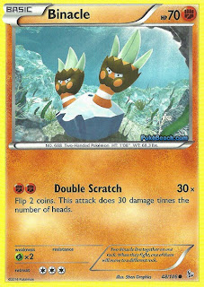 Binacle Flashfire Pokemon Card