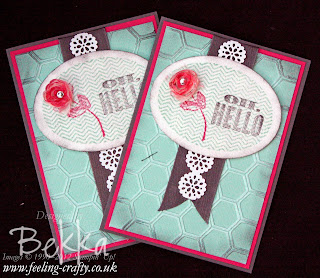 Oh Hello Cards by Stampin' Up! Demonstrator Bekka Prideaux - sent to people who joined her Team  - find out more