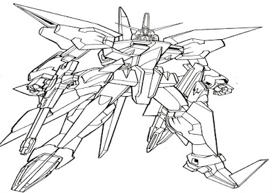 Gambar Untuk Mewarnai Robot Gundam