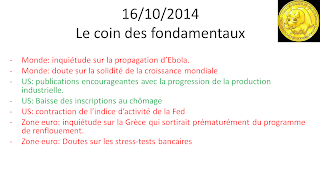 news boursières actualités économiques 16/10/2014