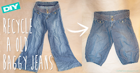 recycle old baggy jeans reciclar pantalones vaqueros viejos