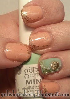 Gelish Seashell Nail Stud Art