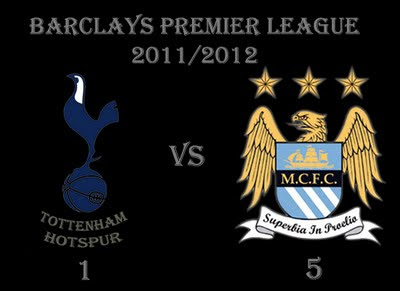 Totenham Hotspur vs Manchester City Barclays Premier League Results