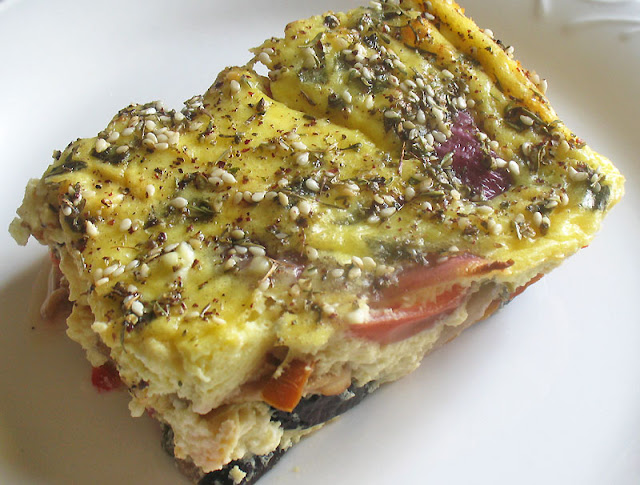 eggplant mushroom cheesy quiche