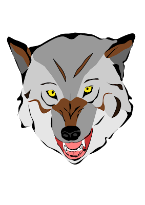 cute wolf clipart