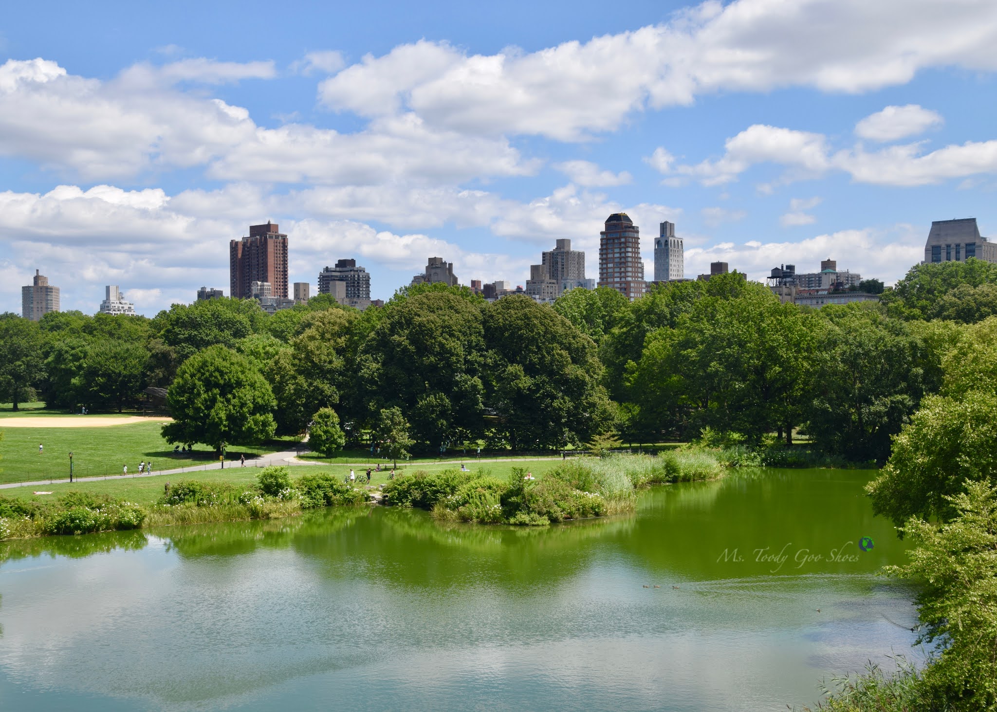 Turtle Pond and Belvedere Castle are two must-see spots to visit in Central Park, New York | Ms. Toody Goo Shoes