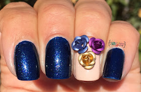 Lady Queen 5mm 3D Metallic Roses