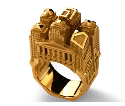 City And Building Shape Beautiful, Creative And Stylish Ring Collection