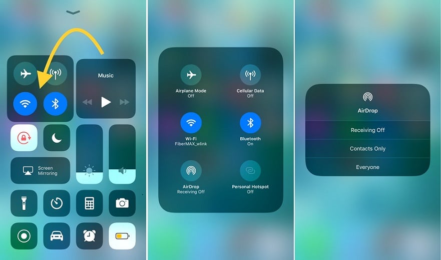 You can enable or disable AirDrop in iOS 11 both from Settings and Control Center. Here's a quick way to find AirDrop in iOS 11.