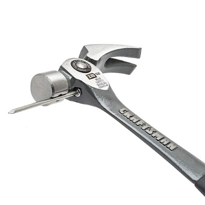 Craftsman Flex Claw Hammer, A Hammer With An Adjustable Flexible Claw And A Magnetic Nail Holder