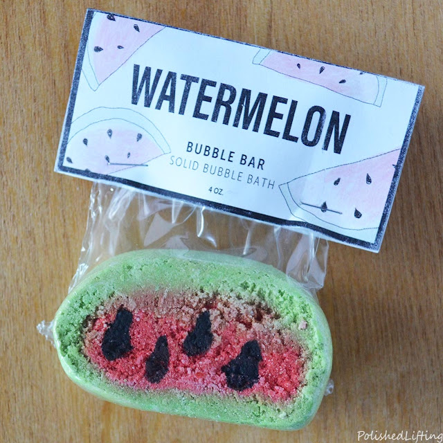 watermelon scented bubble bar