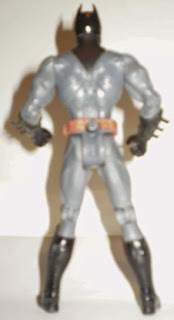 Back of Power Punch Batman action figure from Mattel