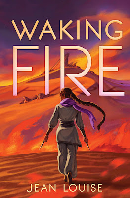 book cover of young adult zombie novel Waking Fire by Jean Louise