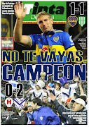 La tapa de la despedida de Palermo de la Bombonera y Vélez campeón