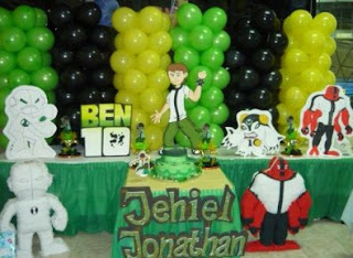 Children parties, Ben 10 decoration