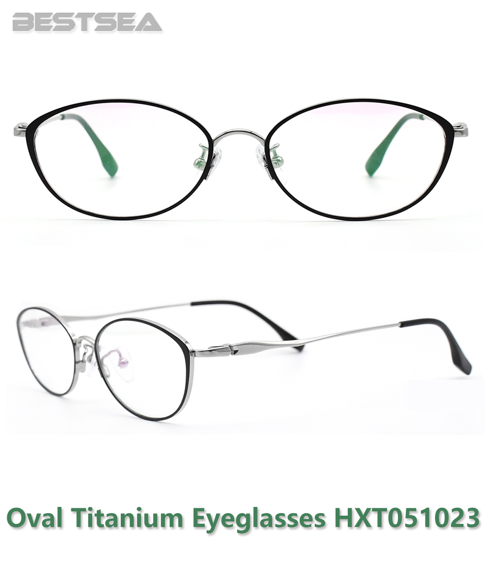 Oval Titanium Eyeglasses HXT051023