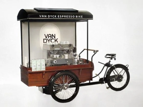 ide inspiratif gerobak sepeda unik untuk jualan kopi
