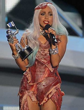 Lady Gaga's meat dress was made of real meat Ministry of Gossip Los 
