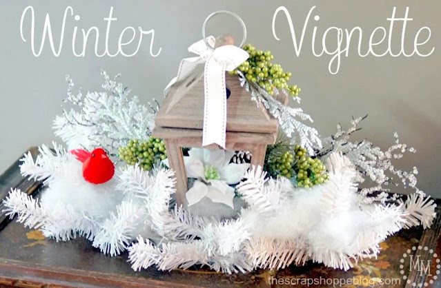 how to craft a winter vignette
