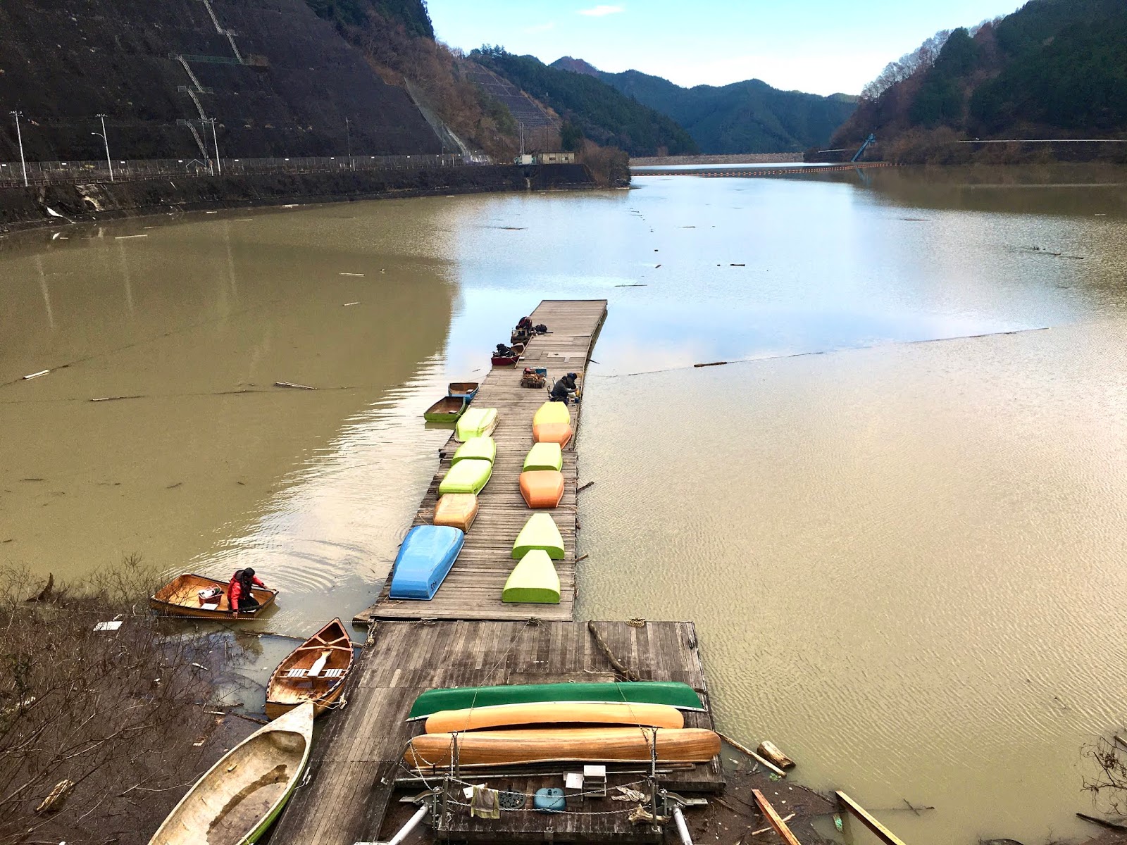 一向に濁り取れない名栗湖 でも ワカサギ釣りはまずまず テンカラと名栗川の釣り 里川専門のテンカラ釣り Tenkaratrain