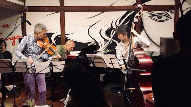 2019年8月17日 喜多直毅（violin）田中信正（piano）西嶋徹（contrabass） 雑司が谷エルチョクロ