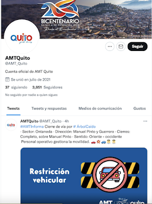 AMT Hackearon cuenta oficial Twitter 2021 Ecuador fayals