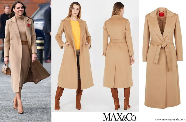 Princess of Wales wore MAX & CO Beige Long Wool Coat
