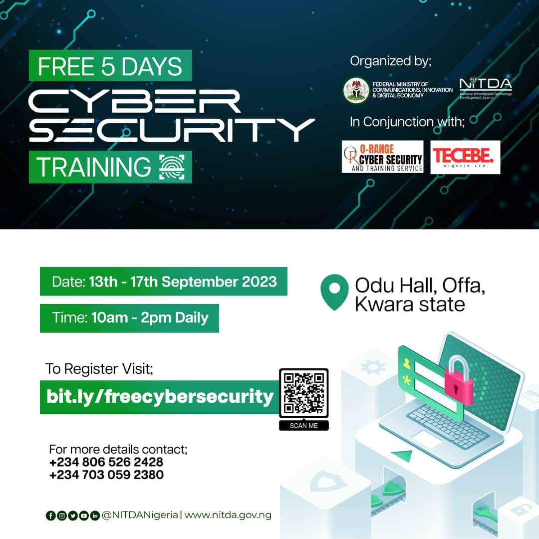 FREE 5-Day Cyber Security Training - NITDA