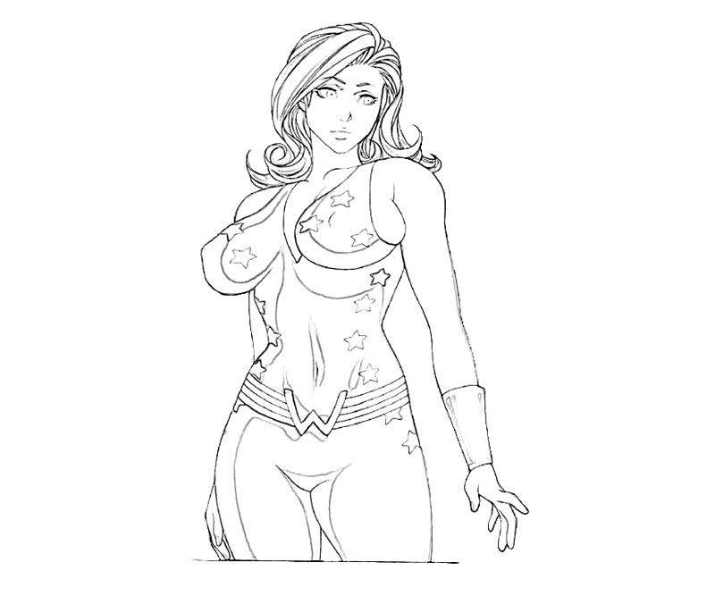 dc-universe-donna-tro-style-coloring-pages