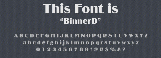 BinnerD Font