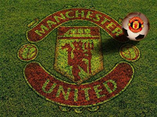 Manchester United on Grass Wallpaper