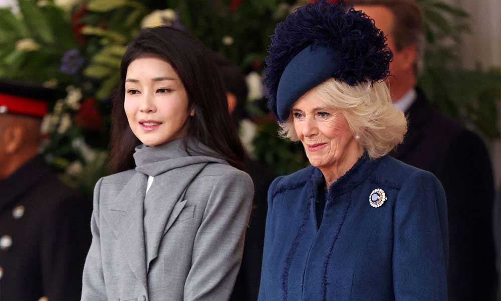 Warga Inggris Kagumi Kecantikan Kim Keon Hee Ibu Negara Korsel