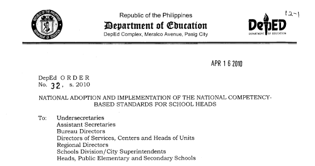 The National Competency-Based Standards for School Heads