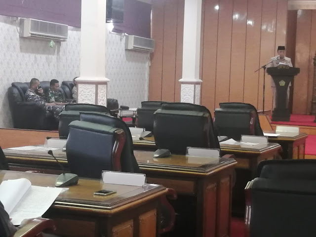 Rapat Paripurna, Wabup Sampaikan Ranperda tentang Hari Jadi Karimun ke DPRD