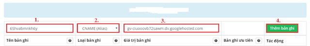 Hướng dẫn trỏ tên miền từ inet về blogger