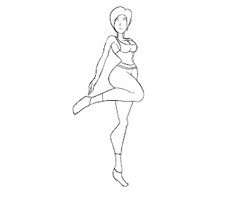 #5 Wii Fit Trainer Coloring Page