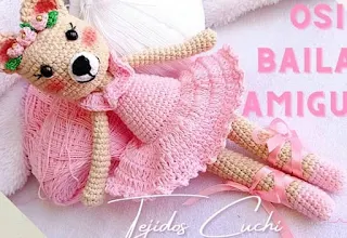 PATRON GRATIS OSA BAILARINA AMIGURUMI 59219