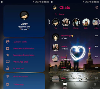 Night Theme For Fouad WhatsApp & YOWhatsApp By Shadow