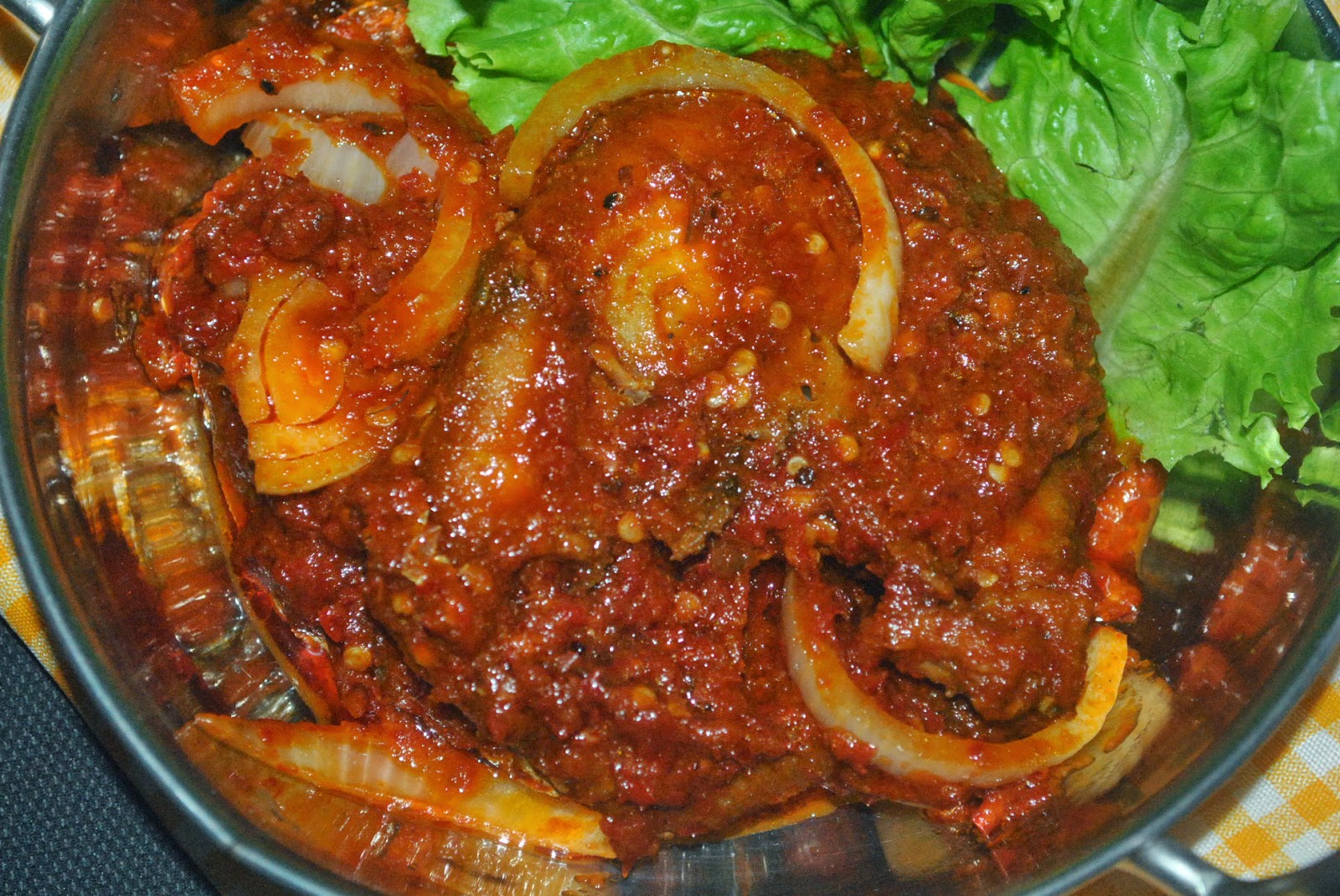 PATYSKITCHEN: TENGGIRI MASAK SAMBAL TUMIS