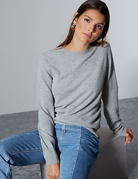 marks and spencer pure cashmere round neck jumper